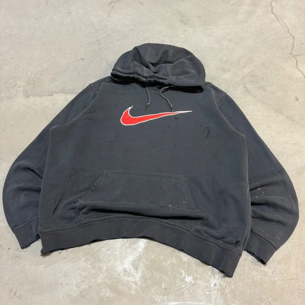 Vintage y2k Faded Black Nike Hoodie